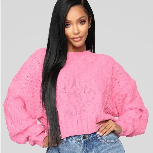 Fashion Nova Sweaters - Cropped Cable-knit Fashion Nova Sweater